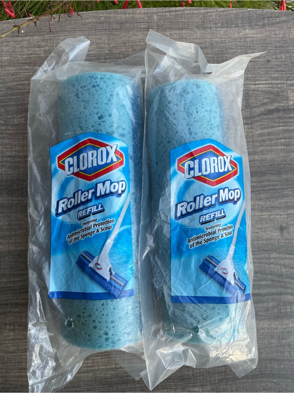 CLOROX Roller Mop Refill w/ Antimicrobial Protected Sponge - New - set of 2